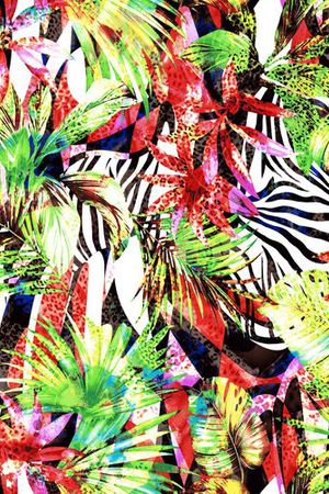 豹纹印花华亿平台图片