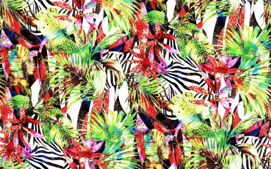 豹纹印花华亿平台图片