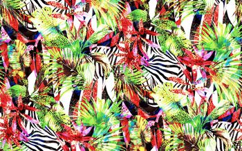 豹纹印花华亿平台图片