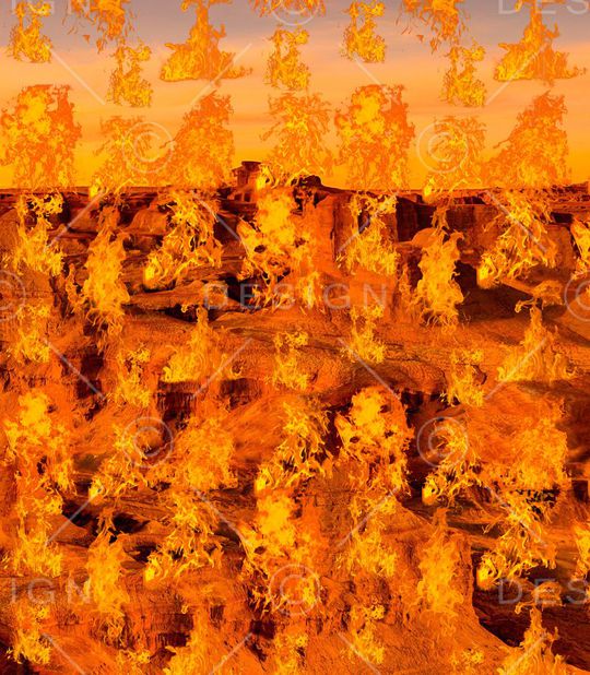 霸气火焰印花华亿平台图片