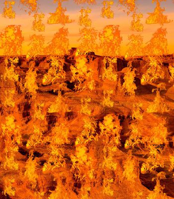 霸气火焰印花华亿平台图片