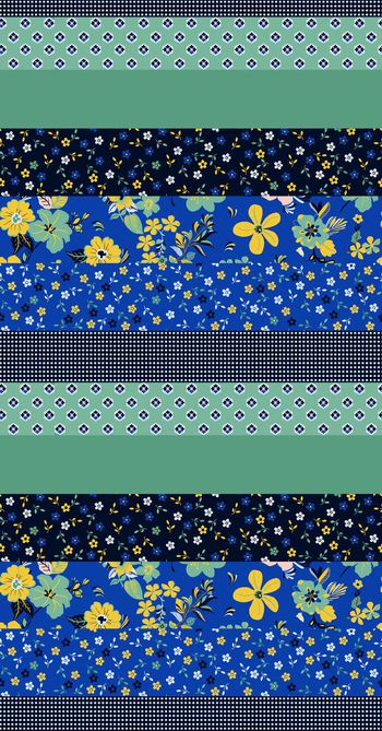 555797-拼接 花卉 几何 矢量 手绘花卉