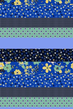 几何 矢量 手绘花卉印花华亿平台图片