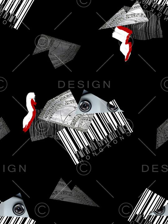 时尚潮流男装印花华亿平台图片