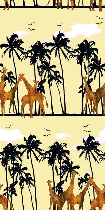 淡黄底印花华亿平台图片