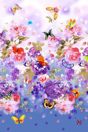 潮流时尚印花华亿平台图片