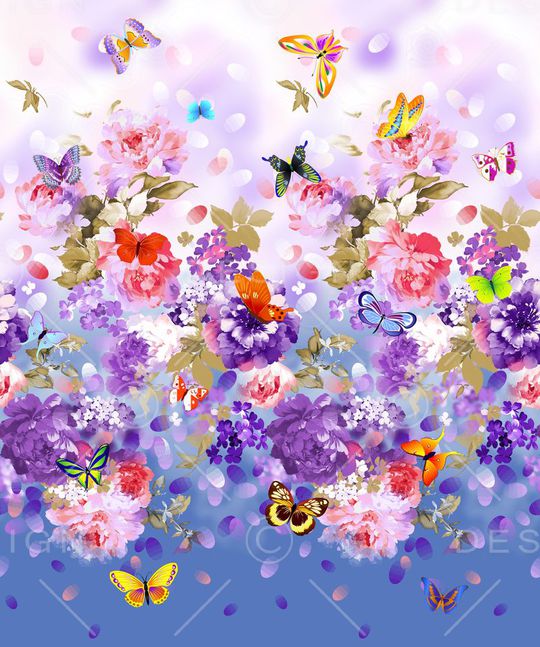 潮流时尚印花华亿平台图片