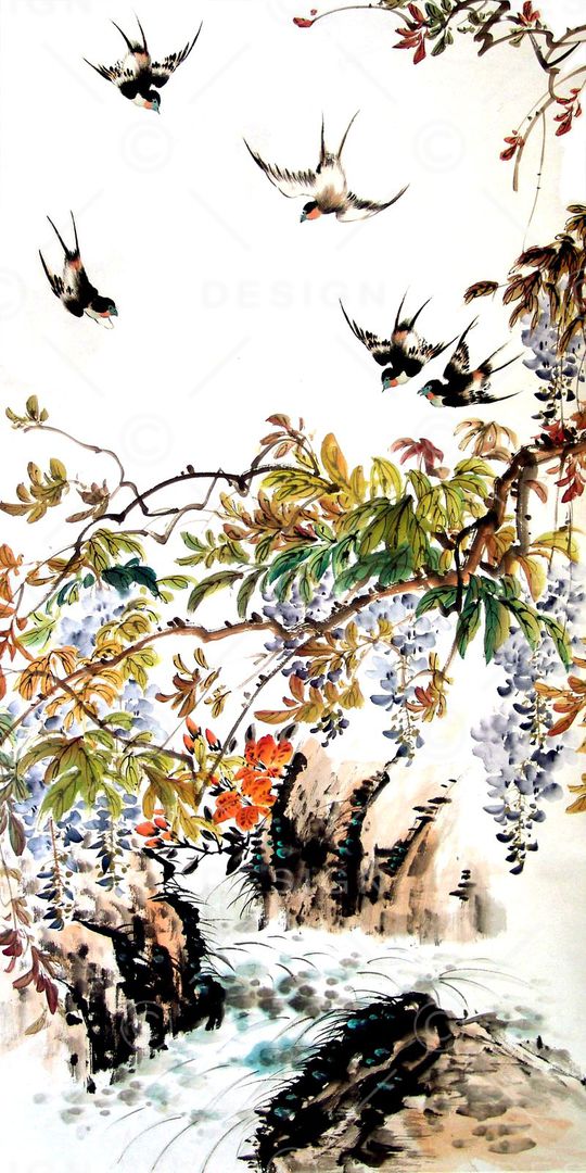 中国风印花华亿平台图片