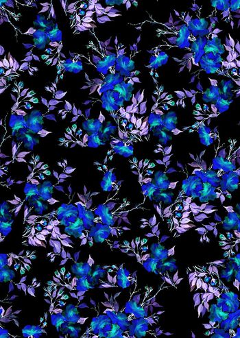 555841-复古 手绘 小碎花 服装 家纺 花