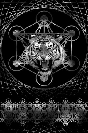 抽象男装图案印花华亿平台图片