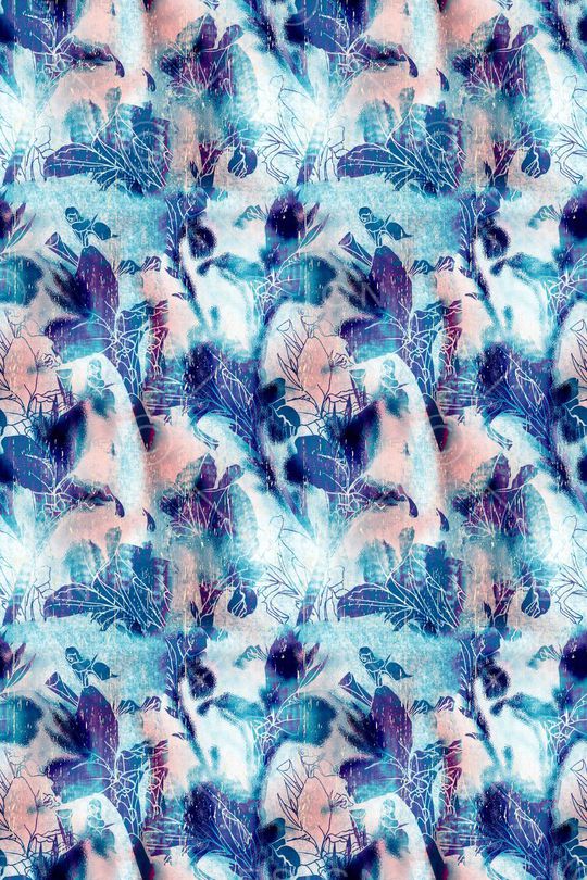 复古花卉印花华亿平台图片