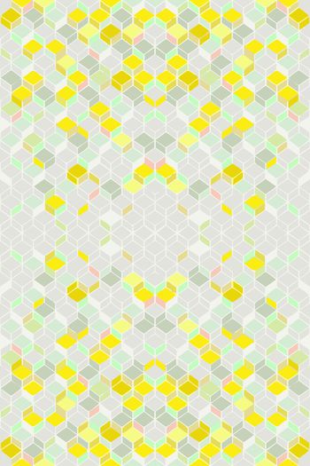 556029-几何色块正方体彩色