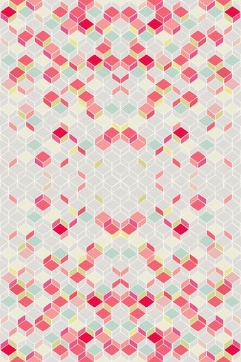 556030-几何色块正方体彩色