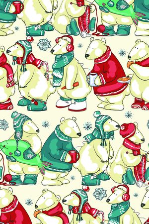 童趣 冬季可爱熊印花华亿平台图片