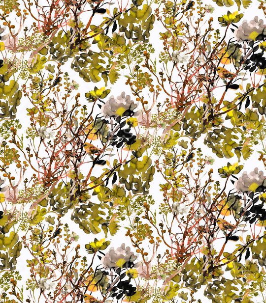 写意花卉印花华亿平台图片