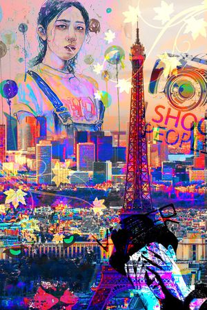 创意服装面料印花华亿平台图片