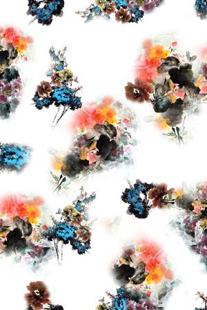 国画绘画印花华亿平台图片