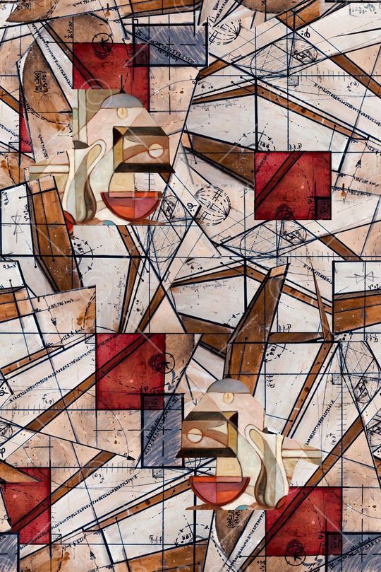 几何印花华亿平台图片