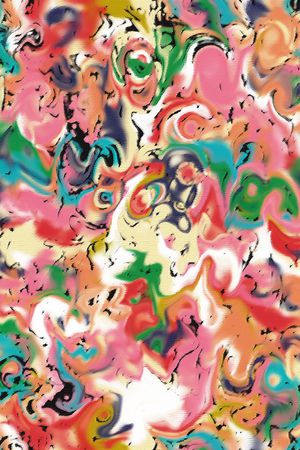 油画笔触  手绘  蜡笔  布纹印花华亿平台图片