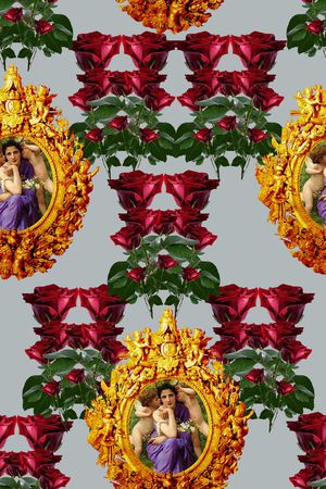 欧美大牌流行时尚印花华亿平台图片