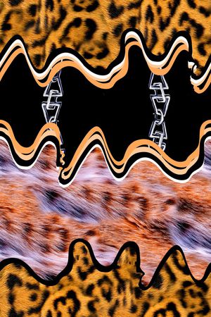 豹纹印花华亿平台图片