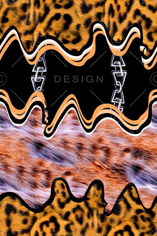 豹纹印花华亿平台图片