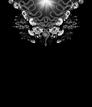 556629-抽象动物花卉男装定位图案