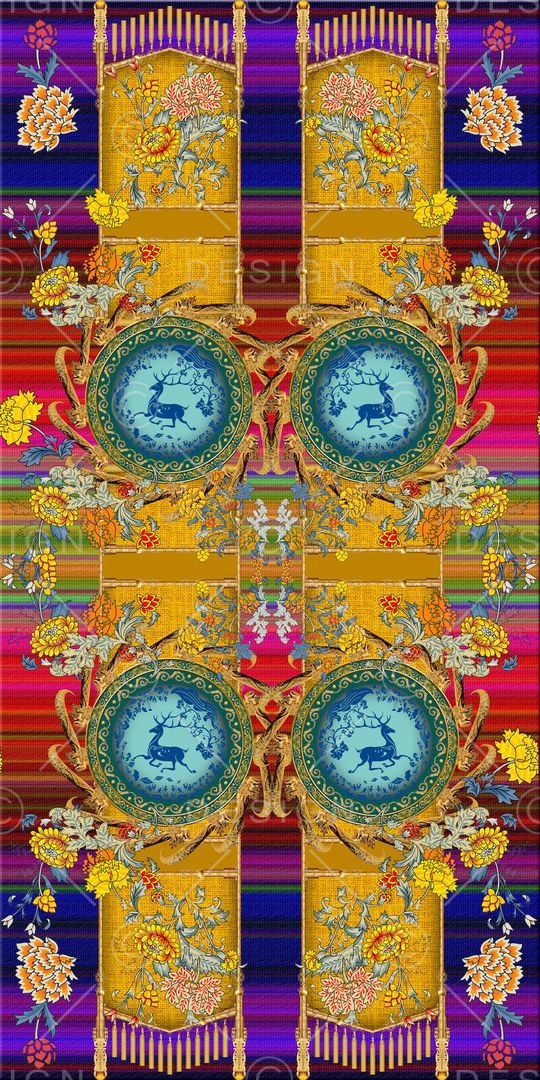 民族风印花华亿平台图片