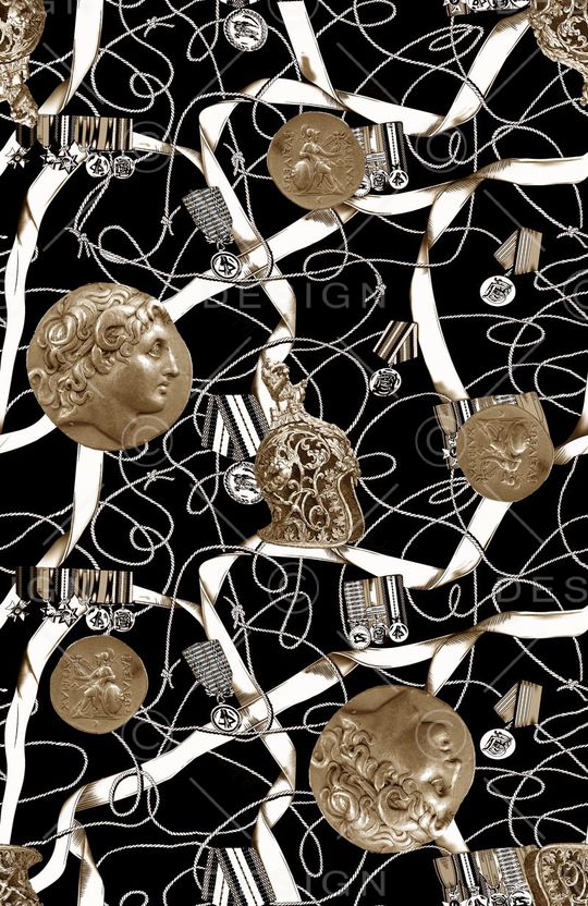 复古男装图案印花华亿平台图片