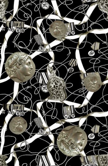 556693-复古金币绳索男装图案