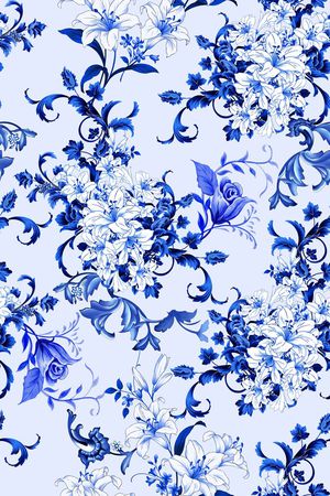 中国风印花华亿平台图片