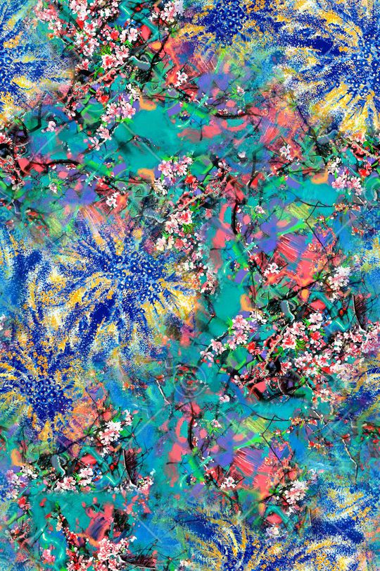 抽象印花华亿平台图片