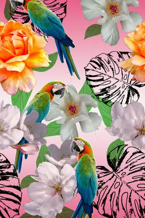 花卉印花华亿平台图片