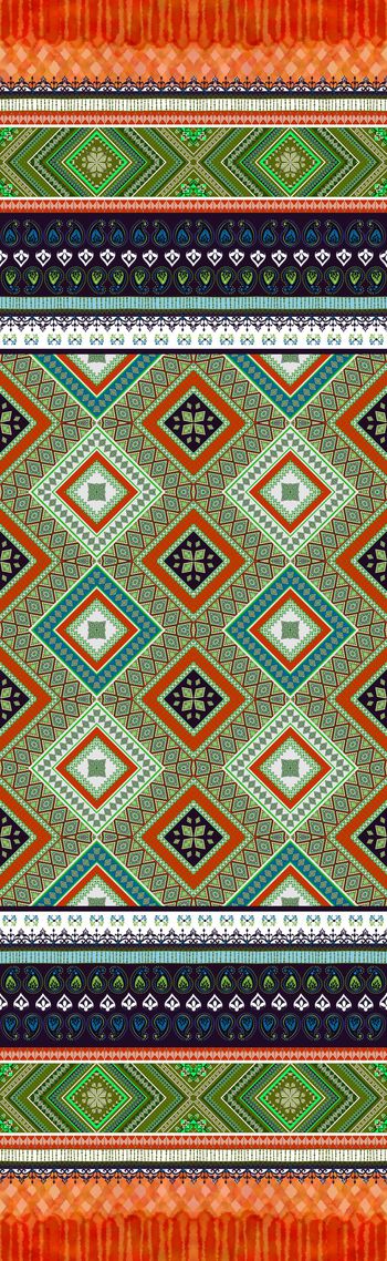 556777-民族风波西米亚风部落花纹双边定位女