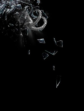 556835-愤怒的山羊男装定位图案