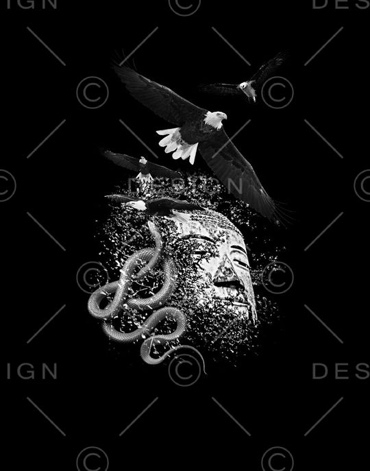 抽象男装图案印花华亿平台图片