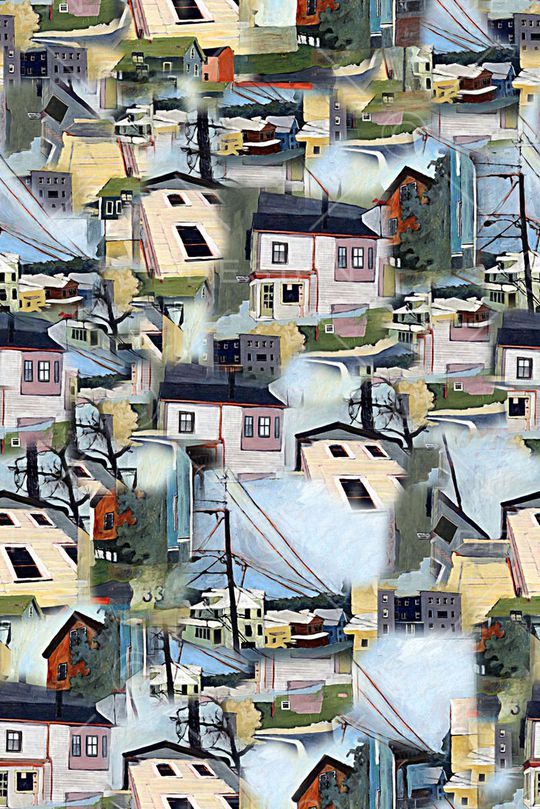 抽象印花华亿平台图片