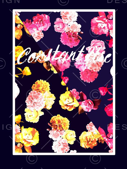 抽象大牌印花华亿平台图片