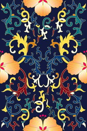 复古印花华亿平台图片