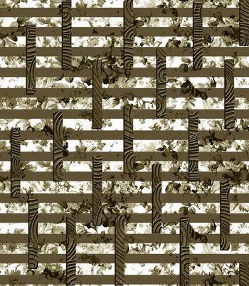 556921-抽象条纹花卉男装图案