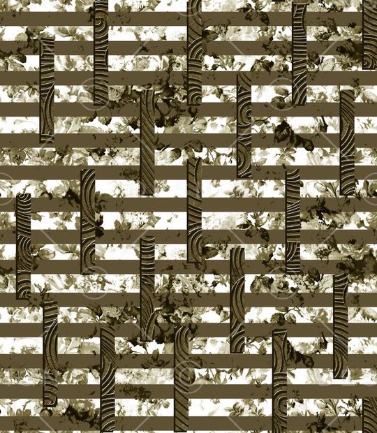 抽象男装图案印花华亿平台图片