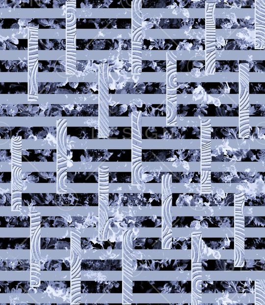 抽象男装图案印花华亿平台图片