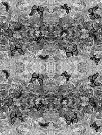 556964-抽象金属纹理蝴蝶男装图案