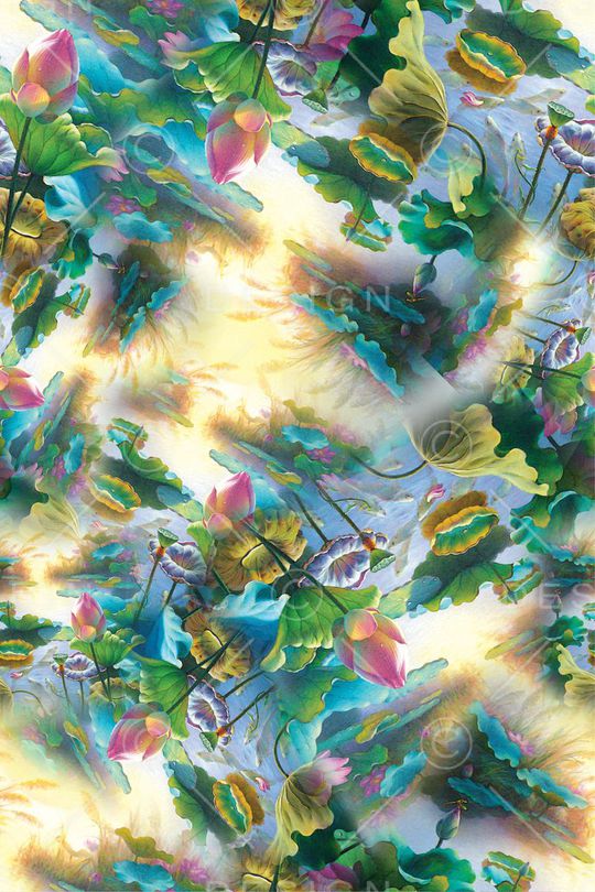 荷叶印花华亿平台图片