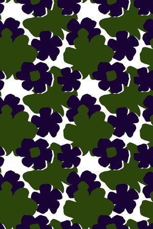 几何花   叠加   白底印花华亿平台图片