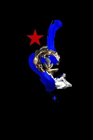 抽象笔刷印花华亿平台图片