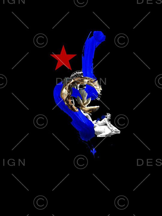 抽象笔刷印花华亿平台图片