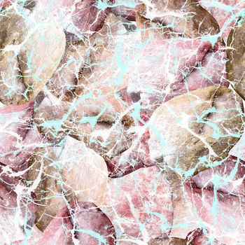 557038-自然脉络多彩石英石组合服饰印花