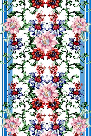 时尚复古印花华亿平台图片