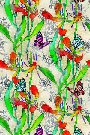 抽象女装图案印花华亿平台图片